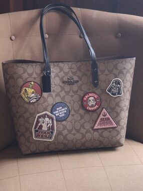 Coach Brown Monogram Tote Star Wars limited edition